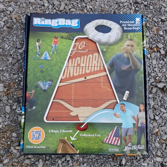 Ring Bag Game NCAA Texas Longhorns New In Box 2 Boards, 6 Bags - Picture 2 of 6
